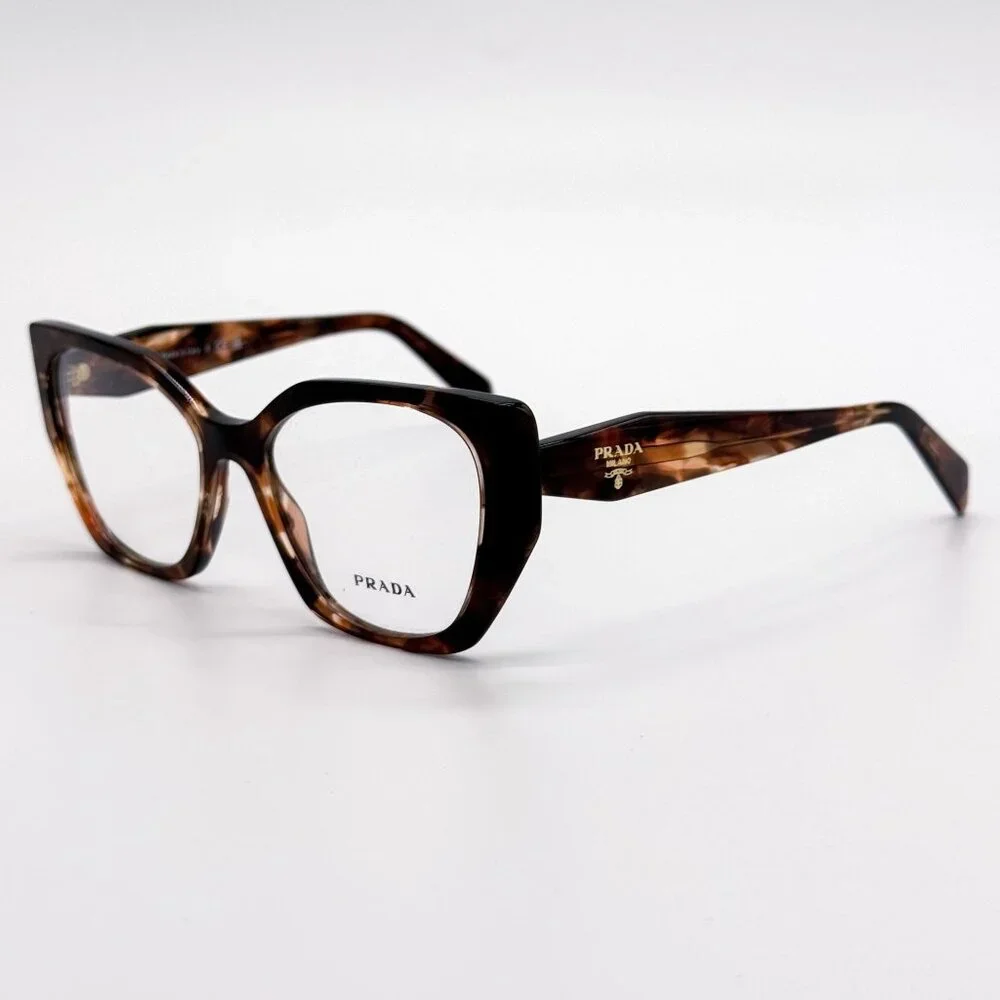 NEW PRADA EYEGLASSES PR18WV 07R1O1, PR 18WV 07R1O1 HAVANA WOMEN EYEWEAR VPR 18W